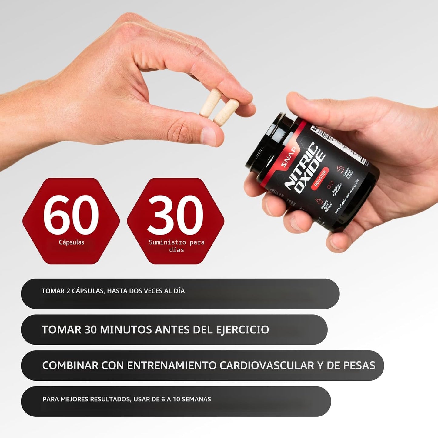 Óxido Nítrico - Mejor Circulacion, Mas Energia, Potencia Sexual
