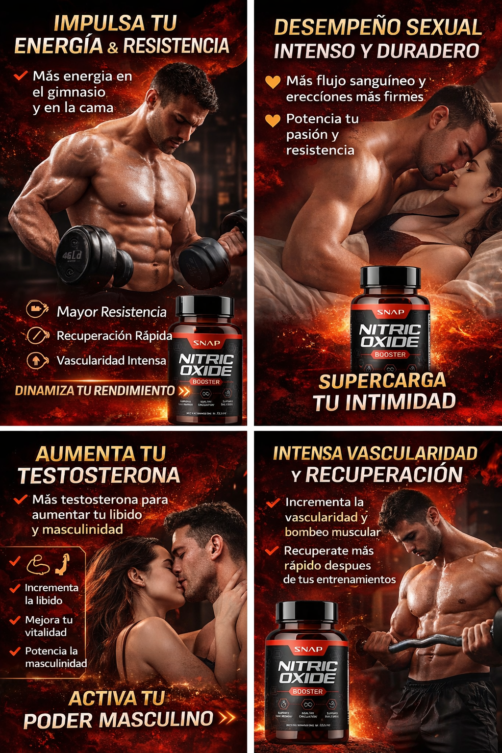 Óxido Nítrico - Mejor Circulacion, Mas Energia, Potencia Sexual