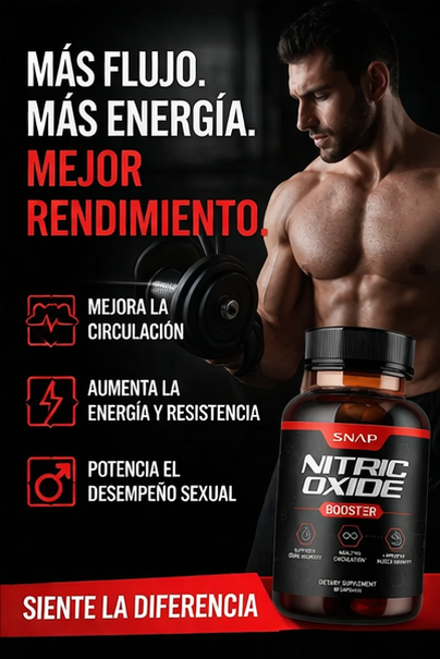 Óxido Nítrico - Mejor Circulacion, Mas Energia, Potencia Sexual