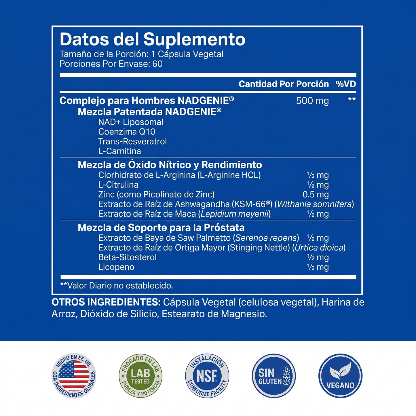 Selerb NAD+ Para Hombres | Libido & Prostata