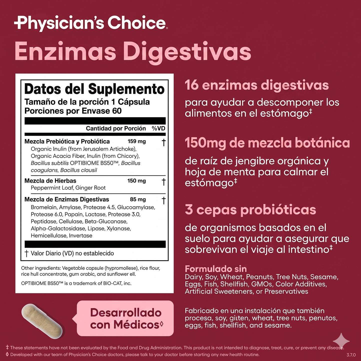 Enzimas Digestivas - Adiós Hinchazón y Gases